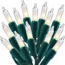 Christmas Lights, 150 Count 29 FT Christmas Mini String Lights, Green Wire Fairy Light, 120V UL Certified Connectable Xmas Tree Light for Patio, Holiday, Party, Outdoor Indoor Decoration, Warm White (1 Pack, Clear Warm White)
