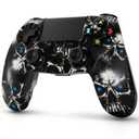 2 Pack Wireless Controller for PS4, Controller for Sony PlayStation 4, Double Shock 6-Axis Motion Sensor, Sensitive Touch Pad, Built-in Speaker & 3.5mm Headset Jack, Compatible with PS4/Pro/Slim (Black)