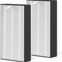 2 Packs F1 Replacement Air Filter Compatible with 3M Filtrete FAP-C01-F1, FAP-T02-F1, FAP-C01BA-G1, FAP-T02WA-G1, FAP-ST02W and FAP-ST02N Room Air Purifi-er