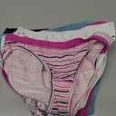 Hanes Girls' Bikini Underwear, Stretch Cotton Panties for Girls, Assorted, 12Pack, Size 8