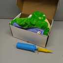 iPlay, iLearn Bouncy Pals Dinosaur Hopper Toy 2 Year Old Boy, Toddler Plush Bounce Animals, Ride on Bouncing Triceratops for Kids, Outdoor Hopping Horse Bouncer, Cool Birthday Gifts 3 4 5 6 Yr Girls