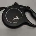 FLEXI New Classic Tape Retractable Dog Leash for Large Dogs Upto 110 lbs.  26 ft., Black | Tangle Free Pet Walking Leash with One-Handed Brake, Pause, Lock|German Quality Product