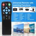 XGBFH Universal Big Button Remote for Seniors, Elderly, 2-Device Control - Learning Functions, Use for TV, Streaming Box, Soundbar Audio Recevier, DVD/VCR/SAT Device & DVD, Dementia Friendly GiFeets