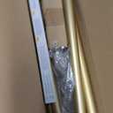 TANGWIN Gold Wrap Around Curtain Rods for Windows 48 to 90":Blackout Heavy Duty Adjustable Curtain Rod Room Darkening,Modern Industrial Curved French Return Metal Drapery Rods Easy Install,Brass Gold