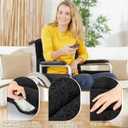 Lateral Support for Wheelchair Back Cushion Pressure Relief Side Support Pads Recliner Wheelchair Lumbar Pillow for Office Chair Back(Black)