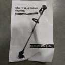 MAXMAN Weed Wacker, Weed Eater Battery Powered, Cordless Brush Cutter with 2Pcs 21V 4000mAh Batteries and 10Pcs Metal Blades, Lightweight Electric Grass Cutter Weed Trimmer for Yard Trimming & Edging