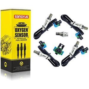 Sangyue Oxygen O2 02 Sensor 1 & 2 for 2010 2011 2012 2013 2014 2015 2016 Chevrolet Chevy Equinox GMC Terrain Buick Lacrosse Cadillac SRX 3.0L/3.6L Upstream + Downstream 4PCS
