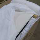 Serta Corwin 36" Convertible Accent Chair, Dreamcoil Comfort, FingerGuard Pinch Point Protection, Polyester Boucle, Ivory