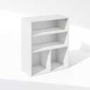Furinno Reed Closet Organizers and Storage, 3-Tier Closet Organizer, Open Shelf Closet Storage, for Wardrobe, Bedroom, Living Room, White