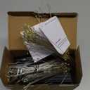 5 Pack Solar Firework Lights, 450 LED 8 Modes Dimmable Waterproof Hanging DIY Starburst Fairy Lights with Timer for Party Garden Indoor Outdoor Decoration (Warm White, 450)