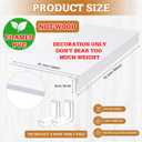 Hoolerry 5 Pcs Wire Shelf Covers Foamed PVC Wire Rack Covers for Removable Closet (Not Wood) Pantry Shelves for Cabinet Bathroom Kitchen Shelving Decoration(White,30x16inch)