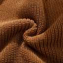 PATPAT Baby Girls Boys Newborn Sweater Crewneck Pull Over Knit Solid Long Sleeve Fall Winter Clothes (3-6 Months, Light Tan)