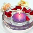 Zest Candle 3-Piece Folding Candles, 4-Inch, Purple