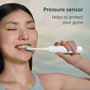 Philips Sonicare 5950 Series Electric Toothbrush with Pressure Sensor, 6 Brushing Settings, SmarTimer, BrushPacer, 21-Day Runtime, Travel Case, White, HX7130/03