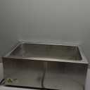 Winco FW-S500 Commercial Portable Steam Table Food Warmer 120V 1200W,Stainless Steel,Large