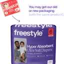 Freestyle BambooTek Diapers (Size 6) Hyper Absorbent & Non-Toxic Disposable Diapers for Sensitive Skin Ultra Soft Diapers (35+ lbs) 120 Count