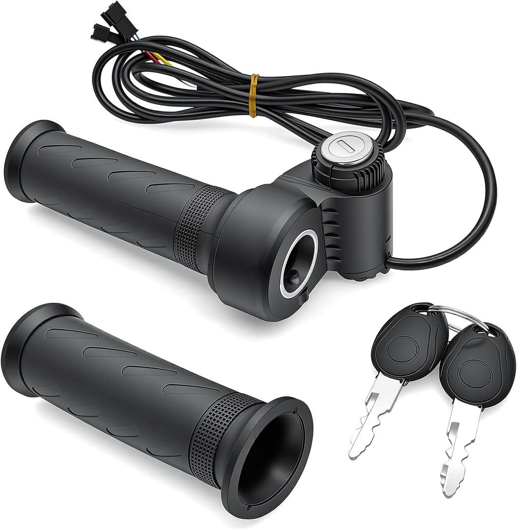 Q20 Full Twist Throttle Compatible with Ridstar Q20 Full Twist Throttle for 3-Pin Universal Ebike Throttle Waterproof Used for Upgrading Electric Scooters.