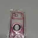 Glitter Kickstand Case for iPhone 17 Pro Max,Cute Bling Sparkly Diamond Rhinestones with Camera Lens Protector Liquid Flowing Ring Stand TPU Bumper Women Girls Case for iPhone 17 Pro Max,Pink