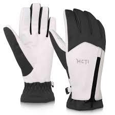 MCTi Winter Gloves Waterproof Warm for Cold Weather Touchscreen Zipper Gloves for Men Women