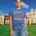 FCGHSII Teacher T Shirt for Women: Learning Teach T-Shirts Leopard Teachers Tees Teaching Gifts Short Sleeve, L