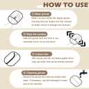 4 x UDEE Pet Hair Removal Glove, Electrostatic Double-Sided Grooming Gloves for Dogs & Cats, Reusable Pet Deshedding Gloves for Carpet, Couch,Clothing and Other Surfaces