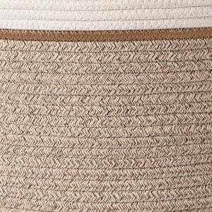Woven Rope Storage Baskets - Large Cotton Laundry Basket for Storing Blankets Toys for Children Laundry Basket for Baby Clothes, 4 Pack 