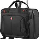 star cloud Rigid Frame Rolling Laptop Bag on Wheels, Rolling Briefcase with USB & Type-C Charging Port,Water Resistant Rolling Computer Bag for 17.3 Inch Laptop, Work Travel and Business