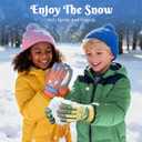 Children Ski Gloves Kids Waterproof Winter Outdoor Snowboard Warm Gloves for Boys Girls