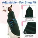 Dog Calming Vest, Dog Anxiety Vest with Ear Wrap to Reduce Noise Stress, Anxiety Jacket for Dogs, Dog Compression Shirt Anxiety for Separation, Fireworks, Vet Visits (DarkGreen, S)