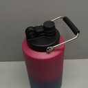 Kerilyn Insulated Gallon Jug with Handle, One Gallon, 128oz Stainless Steel, Large Double Vacuum Water Bottle for Hot & Cold Drinks, Wide Mouth, Sweat Proof, Great for Travel, Camping, Red Gradient