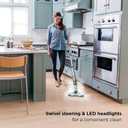Shark Steam & Scrub Steam Mop, All-in-One Scrubbing and Sanitizing Hard Floor Cleaner, LED Headlights, 4 Dirt Grip Soft Scrub Pads Included, XL Water Tank, Swivel Steering, Hawaiian Grey, S8001