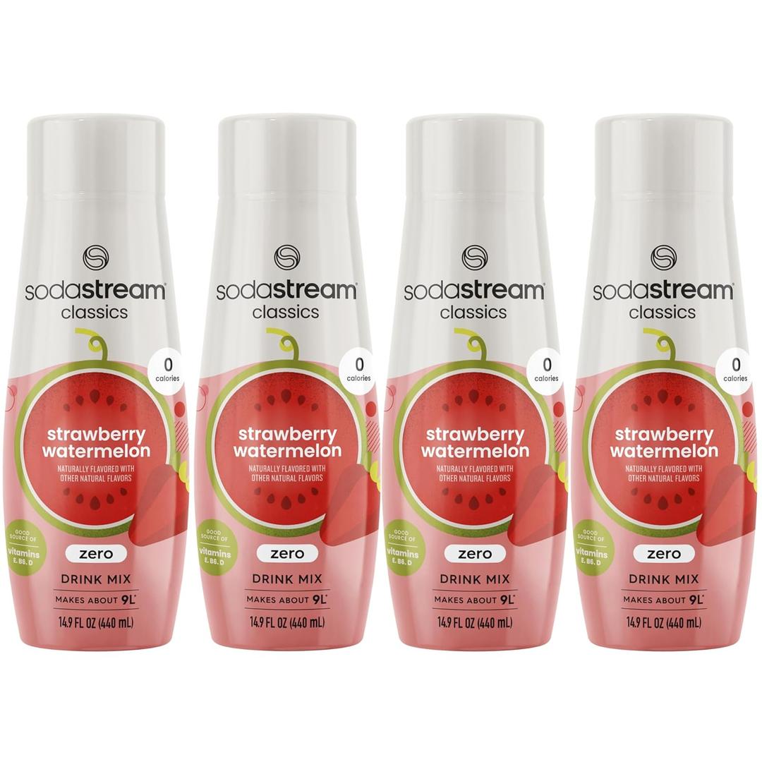 SodaStream SodaStream Zero Strawberry Watermelon Drink Mix, 14.8 fl. oz., Pack of 4, 14.8 oz