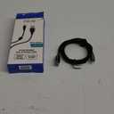 6 Foot Braided Nylon Micro Black Chrome USB Charge/Sync Cable