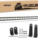 Nilight Single Row LED Light Bar Ultra-Slim Spot Flood Combo Beam Pod 20 Inch 54W Fog Driving Work Roof Bumper Lighting for Offroad 4x4 Trucks SUV ATV UTV
