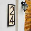 10 Inch Large House Numbers for Outside, Modern Black Metal Address Numbers with Floating Effect, Weatherproof Aluminum, Easy Screw Mount for Fence Wall Garage Gate (8)