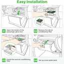 Engine+Cabin Air Filters Kit Only Fit Gas Version for 2003-2009 Toyota 4RUNNER 4.0L(Not for 4.7L), 2007-2009 FJ CRUISER 4.0L Engine Air Filter Automotive Accessories Replace CF9846A CA9683