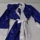 Halloween Costume Boxing Robe with Hood Custom Personalized Cosplay (Blue)