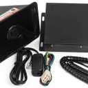 9200E Amplifier Police Siren & Black Siren Speaker,DC12V 100W Multi-Tones Wired Handheld Microphone Loudspeaker Emergency Warming PA System for Truck Vehicles