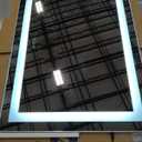 Vanity Mirror with Lights, 23.5" x 31.5" Lighted Makeup Mirror, Touch Screen with 3-Color Lighting, Dimmable for Vanity Desk Tabletop Square White