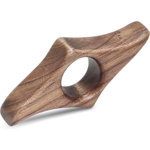 Walnut Book Page Holder, Smooth Finish Wood Book Holder for Reading, Ideal Book Reader Gifts & Reading Accessories,Book Worm Gifts for Women, Thumb Book Page Holder (Medium)