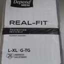 Depend Real Fit Incontinence Underwear for Men, L/XL, 26 Count | Grey, Disposable, Adult Diapers for Men, Invisible Protection