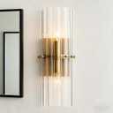 Modern Crystal Wall Sconces, Wall Light for Living Room,Vintage Hand-Polished Vanity Light Beside/Over Mirror, Luxury Light Fixtures for Indoor,4" L x 15" W x 6" H