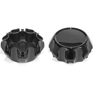 2Pcs Wheel Center Caps for 2021-2025 Silverado 2500 HD 3500 HD Wheel Rim 177.8mm(7in) Glossy Black Hub Cap, Replacement 84894347 84307949 84627944 Wheel Cover
