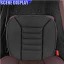 Craedli Car Seat Cushion Pad, Memory Foam Automotive Seats Cushion with Non-Slip Silicone Bottom, Comfort Breathable Pain Relief Vehicle Seat Protector for Home and Office Chairs (Black)