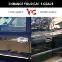 Exterior Door Handle Set, All Chrome, Compatible with 1999-2007 Chevy Silverado Suburban Tahoe Avalanche, GMC Sierra Yukon, Cadillac Escalade, Front Left Driver & Right Passenger | 15034985, 15182406