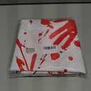 juniissl Halloween Horror Rectangle Tablecloth Washable 60x90 Inch Table Cover Decorative Table Cloth for Party Picnic Kitchen