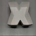 8 Pack Xmas Letter Boxes for Christmas Gift Wrapping Xmas Letter Shaped Empty Flower Gift Box Fillable Christmas Party Favors Candy Presents Packaging(Black,Clear Lid)