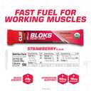 CLIF BLOKS - Strawberry Flavor - Energy Chews - Non-GMO - Plant Based - Fast Fuel for Cycling and Running - Quick Carbohydrates and Electrolytes - 2.12 oz. (18 Count) (EXP 03/18/27)
