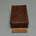 Wooden Urn Box for Human Ashes, Cremation Funeral Urns, Decorative Urn, Pet Memorial Box, Cat Infant Adult Urn, Burial Ash Keepsake - Small (6" x 4" x 2.75")