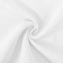 DWCN Valance for Kitchen Solid Rod Pocket Window Treatments Curtain Valances for Kitchen Bathroom Windows 52x18 inch Long, 1 Panel White